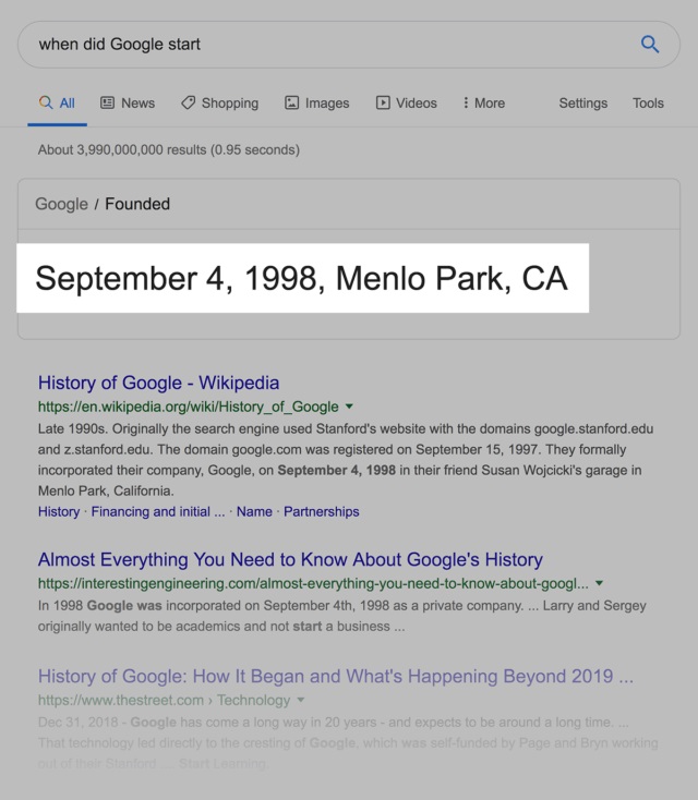 وقتی گوگل شروع به کار کرد